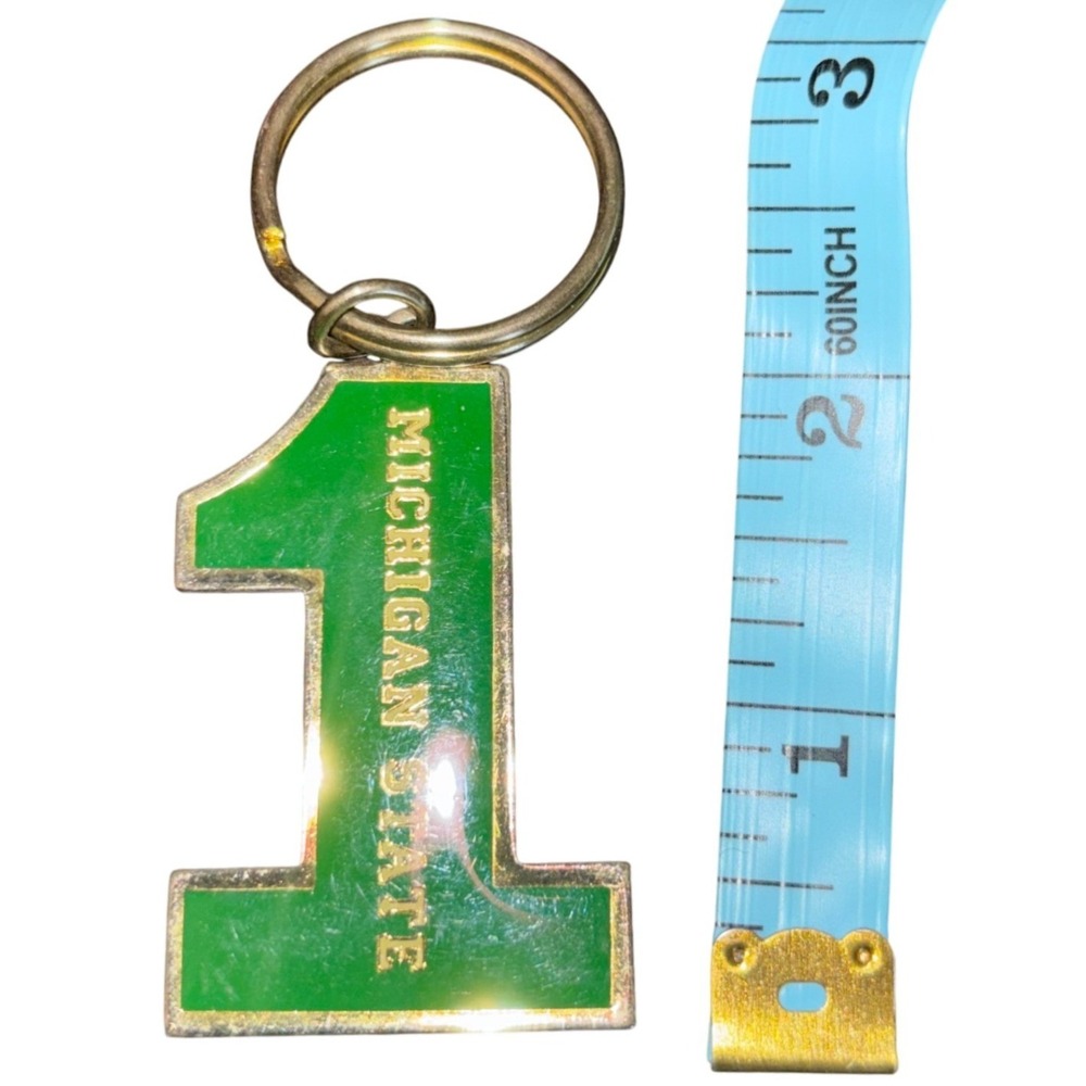 Vintage | Michigan State Spartans | Number‎ 1 | Keychain | College Licensed
